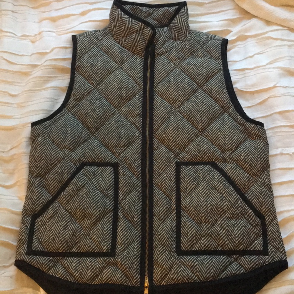 J. Crew Classic Herringbone Puffer Vest
